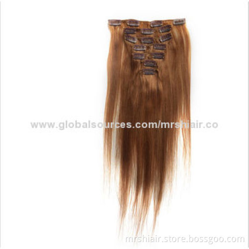 20-inch 70g Straight 7 Pieces Set 100% Brazilian Remy Clip in Hair